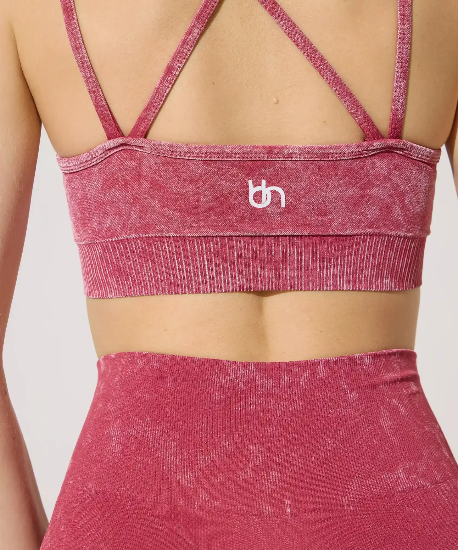 Melinda İp Askılı Batik Desen Bra Takım - Gül Kurusu - Görsel 2