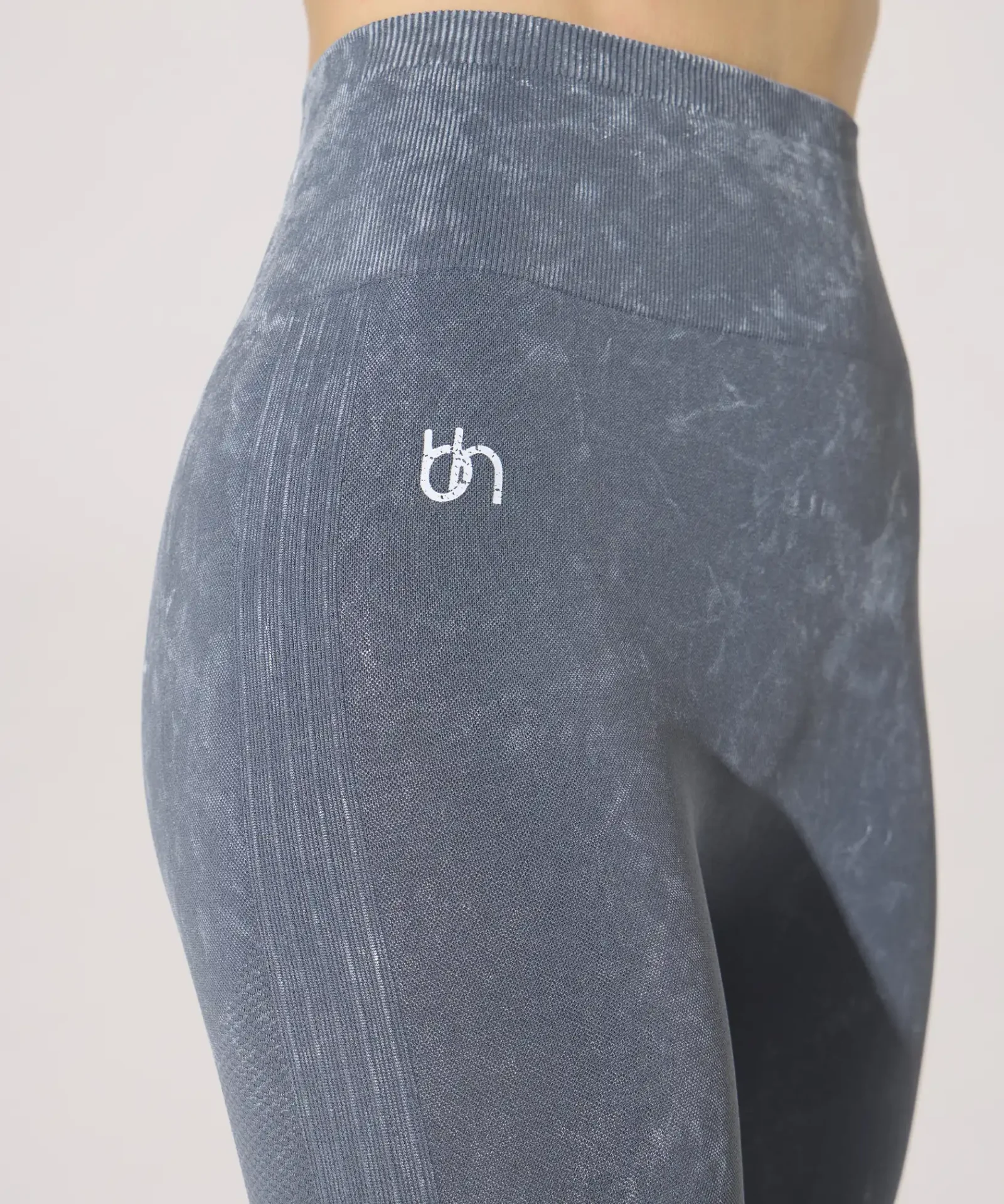 Basic Batik Desen Push Up Tayt - Gri - Görsel 2