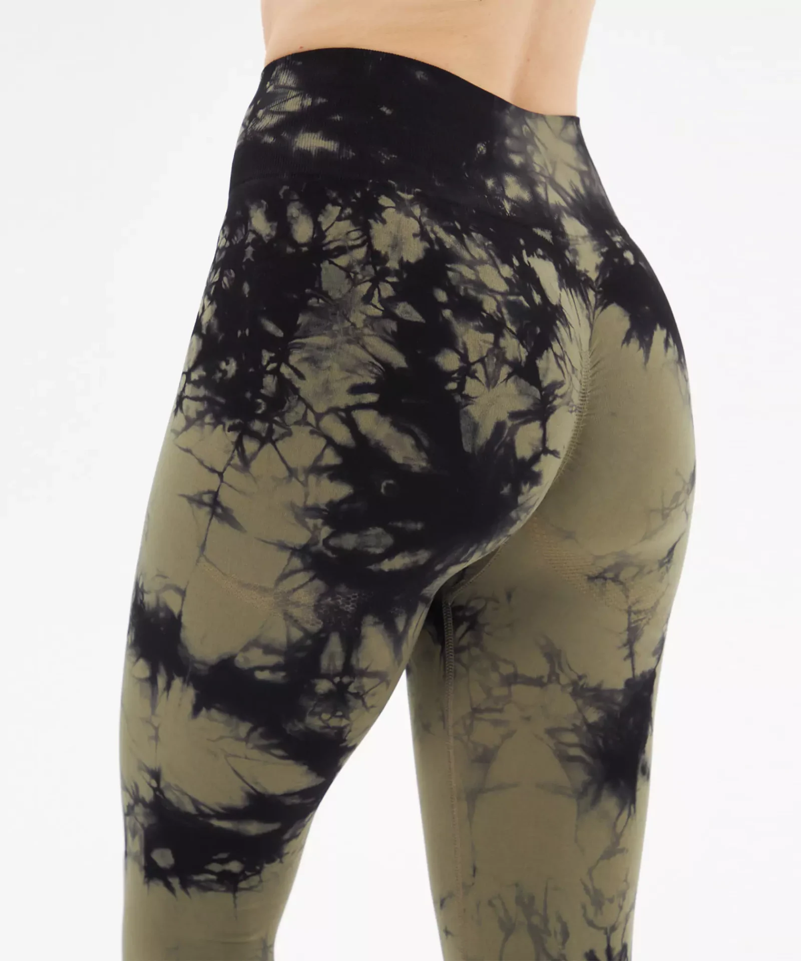 Opal Batik Desen Push Up Tayt - Yeşil - Görsel 2