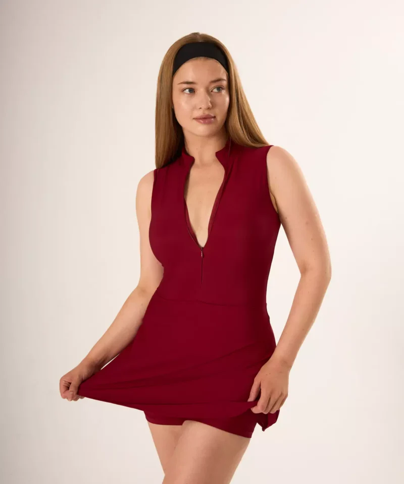 Lola Kolsuz Tenis Elbisesi - Bordo